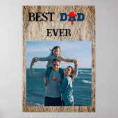 Best dad ever cute Foto Poster (Vorne)