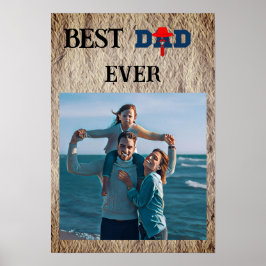 Best dad ever cute Foto Poster