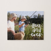 Best Dad Ever Father’s Day Gift Son Custom Photo Puzzle (Horizontal)
