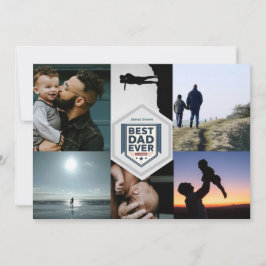 Best Dad Ever Fatherhood Typography Design Feiertagskarte