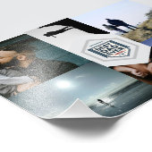 Best Dad Ever Fatherhood Typography Design Fotodruck (Ecke)