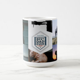 Best Dad Ever Fatherhood Typography Design Kaffeetasse