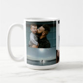 Best Dad Ever Fatherhood Typography Design Kaffeetasse (Links)