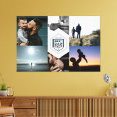 Best Dad Ever Fatherhood Typography Design Leinwanddruck (Insitu (Wohnzimmer))