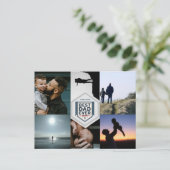 Best Dad Ever Fatherhood Typography Design Postkarte (Stehend Vorderseite)