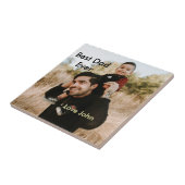 Best dad ever father's dad gift photo name simple fliese (Seite)