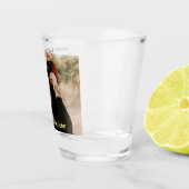 Best dad ever father's dad gift photo name simple schnapsglas (Rechts)