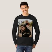 Best dad ever father's dad gift photo name simple T-Shirt (Vorne ganz)