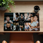 Best Dad Ever | Father's Day 8 Photo Collage Schreibtischunterlage<br><div class="desc">Transform your father's workspace into a gallery of cherished memories with our Best Daddy Ever Photo Collage Desk Mat. This special, personalized gift is ideal for Father's Day, birthdays, or any occasion to celebrate your dad's unwavering love and support. Our desk mat features a simple yet elegant photo collage grid,...</div>