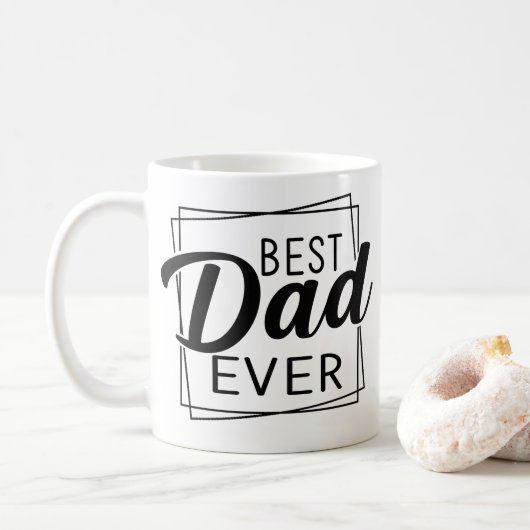 Best Dad Ever Fathers Day Gift for Dad Kaffeetasse (Mit Donut)
