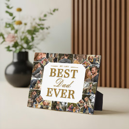 Best Dad Ever Father's Day Photo Frame Collage Fotoplatte