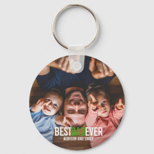 Best Dad Ever Father's Day Photo Keychain Schlüsselanhänger