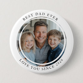 Best Dad Ever Foto Button