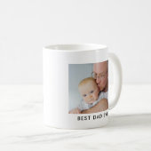 Best Dad Ever Full Foto Personalized Coffee Mug Kaffeetasse (VorderseiteRechts)