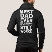 Best Dad Ever Funny Gift for Father's Day Hoodie (Rückseite)