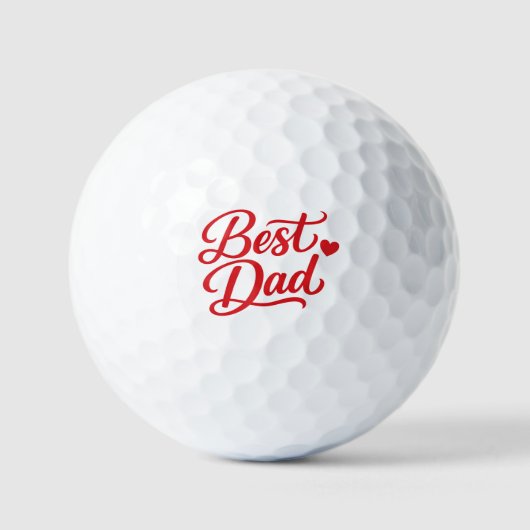 Best Dad Ever Gift Tee Golfball (Vorderseite)