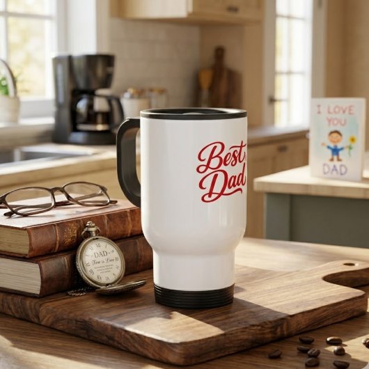 Best Dad Ever Gift Tee Reisebecher