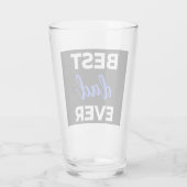 Best Dad Ever Glas (Rückseite)