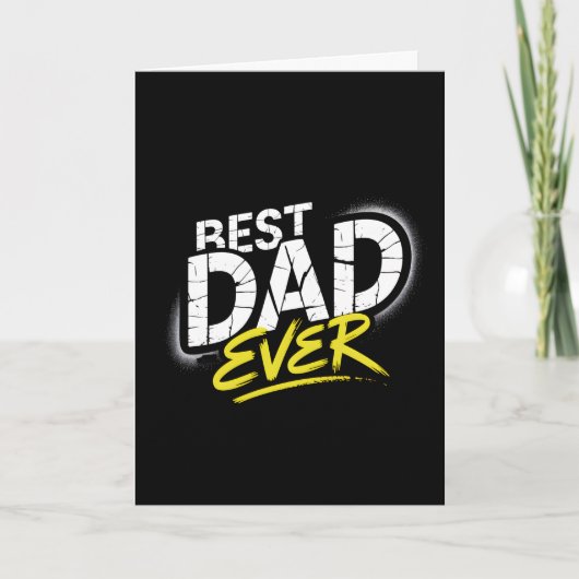 Best Dad Ever Graffiti Art Karte (Vorderseite)