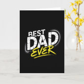 Best Dad Ever Graffiti Art Karte (Gelbe Blume)