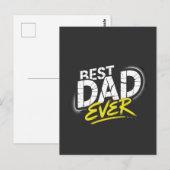 Best Dad Ever Graffiti Art Postkarte (Vorne/Hinten)