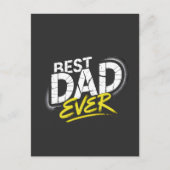 Best Dad Ever Graffiti Art Postkarte (Vorderseite)