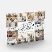 Best Dad Ever Heart Family Photo Collage keepsake Fotoblock (Links)