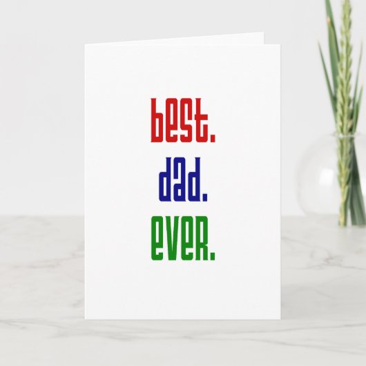 best.dad.ever-Karten Karte (Vorderseite)