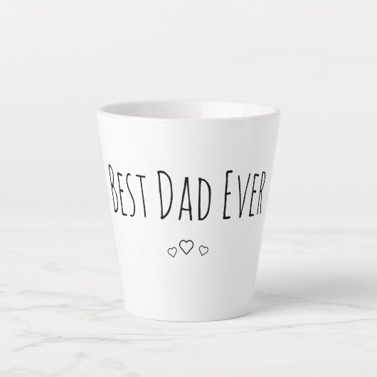 Best Dad Ever Milchtasse (Vorderseite)