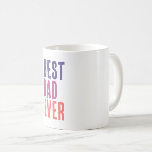 Best Dad Ever Minimalist Cool Professional Kaffeetasse (VorderseiteRechts)
