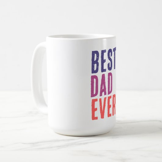 Best Dad Ever Minimalist Cool Professional Kaffeetasse (Vorderseite Links)