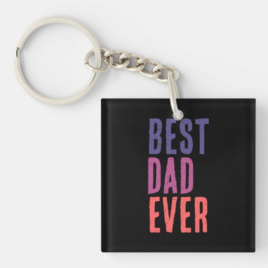 Best Dad Ever Minimalist Cool Professional Schlüsselanhänger (Vorderseite)