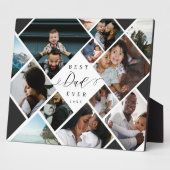Best Dad Ever Modern Photo Collage Gift Keepsake Fotoplatte (Seite)