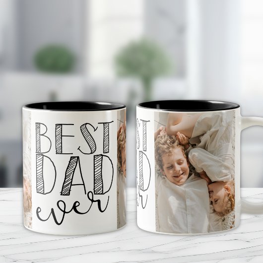 Best Dad Ever Mug Zweifarbige Tasse