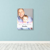 Best Dad Ever Name Quote Family Design Leinwanddruck (Insitu (Holzboden))