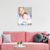 Best Dad Ever Name Quote Family Design Leinwanddruck (Insitu (Wohnzimmer))