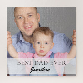 Best Dad Ever Name Quote Family Design Puzzle