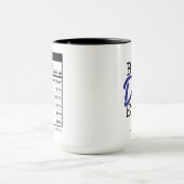 Best Dad Ever Nutrition Facts Father's Day Tasse (Zentrum)