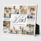 Best Dad Ever Personalized Photo Collage keepsake Fotoplatte (Seite)