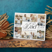 Best Dad Ever Personalized Photo Collage keepsake Fotoplatte (Seite)