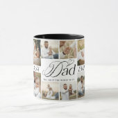 Best Dad Ever Personalized Photo Collage keepsake Tasse (Zentrum)
