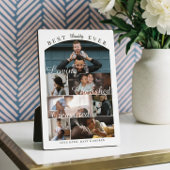 Best Dad Ever Personalized Photo Memory Collage Fotoplatte