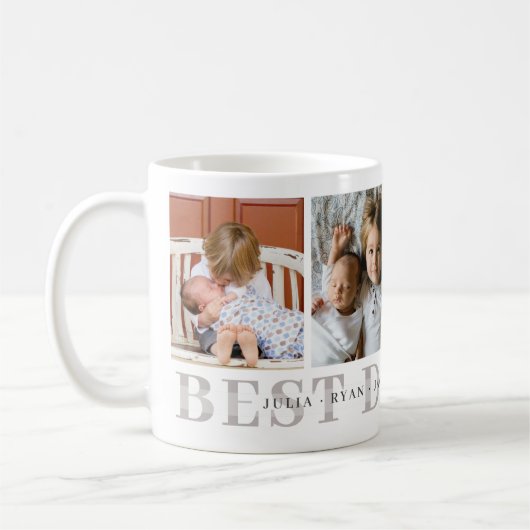 Best Dad Ever Personalized Photo Mug Kaffeetasse (Links)