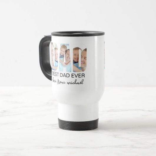 Best Dad Ever Personalized Reisebecher (Vorderseite Links)