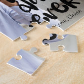 Best Dad Ever Photo Black Script Overlay Daughter Puzzle (Seite)