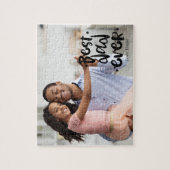 Best Dad Ever Photo Black Script Overlay Daughter Puzzle (Vertikal)
