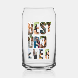 Best Dad Ever | Photo Collage Placeholder Template Dosenglas
