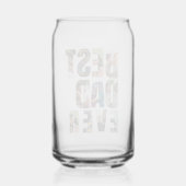 Best Dad Ever | Photo Collage Placeholder Template Dosenglas (Rückseite)