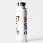Best Dad Ever | Photo Collage Placeholder Template Trinkflasche (Links)