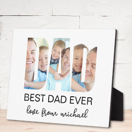 Best Dad Ever Photo Letter Fotoplatte